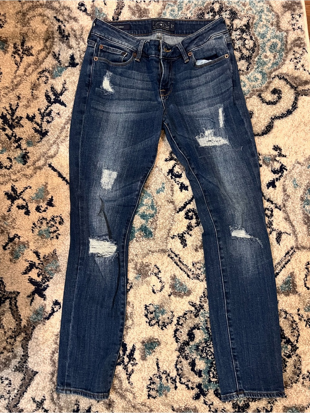 Lucky Brand Dark Wash Distressed Women’s Skinny Jeans Lolita Skinny